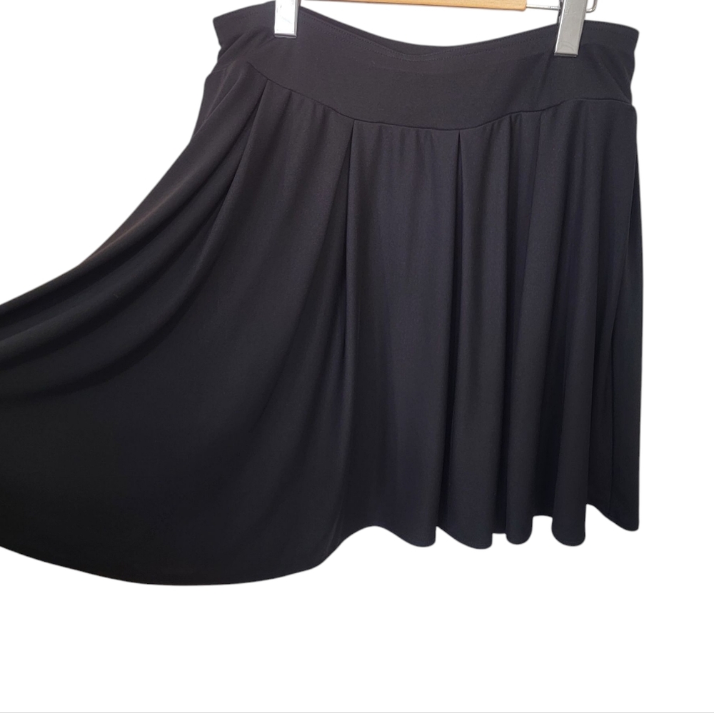 Black Pleated Skirt Balletcore Sporty Tennis Girlie Flared Women’s L/XL - Picture 4 of 12